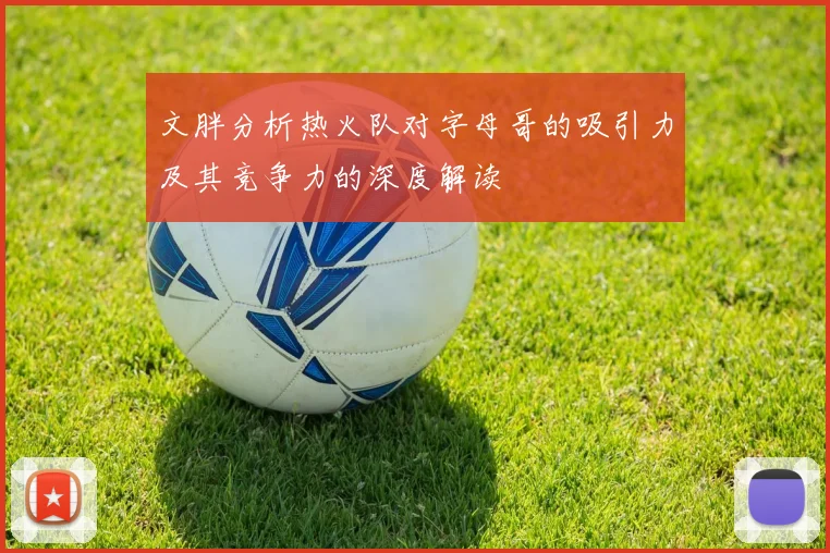 文胖分析热火队对字母哥的吸引力及其竞争力的深度解读